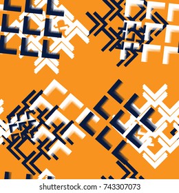 Abstract Seamless Geometric Dynamic Sport Pattern, Fashion Urban Repeated Backdrop for Boys, Textile, Wrapping Paper, Trendy Lines Elements, Triangles, Arrows Tech Design Elements,  Irregular Patches
