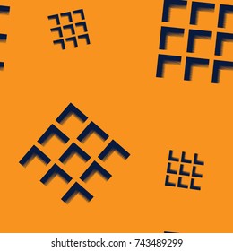 Abstraktes, geometrisches dynamisches Sportmuster, mehrfarbiger Hintergrund für Boys, Textilien, Umschlagpapier, trendige Linien, Dreiecke, Elemente für das technische Design der Pfeile, unregelmäßige Muster