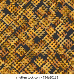 Abstract Seamless Geometric Dynamic Sport Pattern, Fashion Urban Repeated Backdrop for Boys, Textile, Wrapping Paper, Trendy Lines Elements, Triangles, Arrows Tech Design Elements,  Irregular Patches