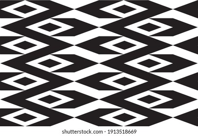 Abstract seamless geometric ethnic pattern traditional background design for wallpaper, fabric, textile, carpet, batik. Embroidery style. Premium Vector illustration. Eps10