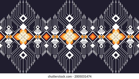 Abstract Seamless Geometric Ethnic pattern design for background or wallpaper EP5.Design for background, carpet, wallpaper, clothing, wrapping, Batik, fabric, Vector