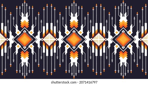 Resumen Diseño de patrones geométricos sin costura para fondo o papel de pared EP9.Diseño para fondo, alfombra, papel de pared, ropa, envoltura, Batik, tela, vector