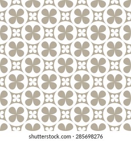 Abstract Seamless geometric floral pattern. Vector  illustration