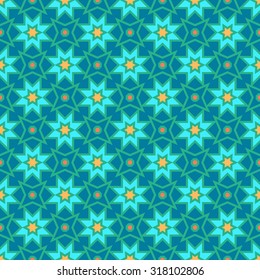 Abstract Seamless geometric floral pattern. Vector  illustration