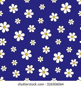 Abstract Seamless geometric floral pattern. Vector  illustration
