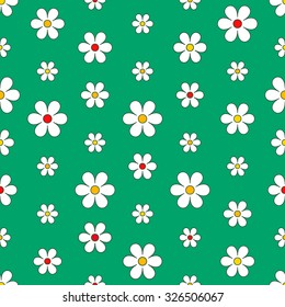 Abstract Seamless geometric floral pattern. Vector  illustration