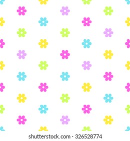 Abstract Seamless geometric floral pattern. Vector  illustration
