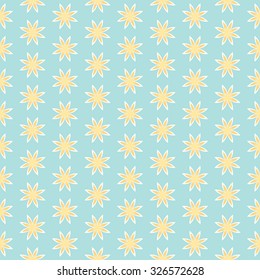 Abstract Seamless geometric floral pattern. Symmetrically repeating pattern. Vector  illustration