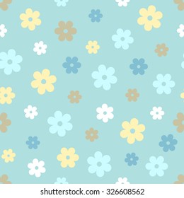Abstract Seamless geometric floral pattern. Vector  illustration