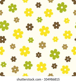 Abstract Seamless geometric floral pattern. Vector  illustration