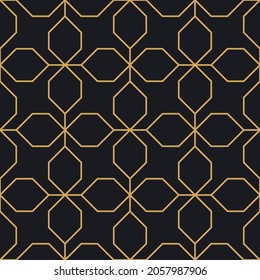 Abstraktes nahtloses geometrisches lineares Muster für die Verpackung, Design von Luxusprodukten. Vektorgrafik für Tapeten, Oberflächen, Webdesign, Textilien, Dekor.