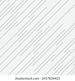 abstraktes, nahtloses geometrisches, grau-diagonales, wiederholbares Muster auf Grau.