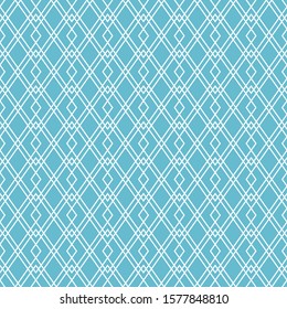 Abstract seamless geometric grid background Coral Blue color