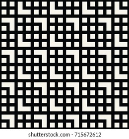 abstract seamless geometric grid square vector pattern