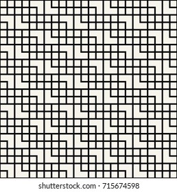 abstract seamless geometric grid square vector pattern