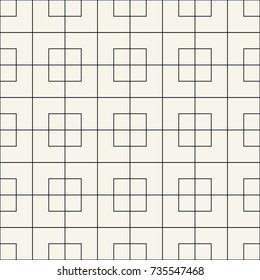 abstract seamless geometric grid square vector pattern