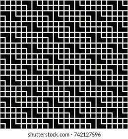 abstract seamless geometric grid square vector pattern