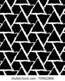 abstract seamless geometric grid vector pattern design