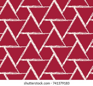 abstract seamless geometric grid vector pattern design