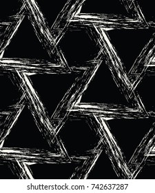 abstract seamless geometric grid vector pattern design