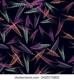 Abstract seamless geometric haotic pattern with scuffed, drops, sprays.  background for vinyl wrap and decal. Grunge urban repeated backdrop for textile, sport wear, print.