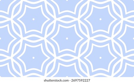 Abstractas sin fisuras hexágonos geométricos patrón azul claro. Arte vectorial.