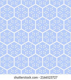Abstract seamless geometric hexagons pattern. Honeycomb structure. Vector art.
