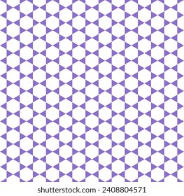 Abstract Seamless Geometric Hexagons and Triangles Pattern. Vector Art.