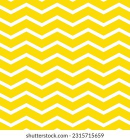abstract seamless geometric horizontal corner line wave pattern with yellow background.