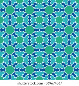 Abstract seamless geometric islamic mosaic for your design