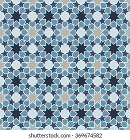 Abstract seamless geometric islamic mosaic for your design