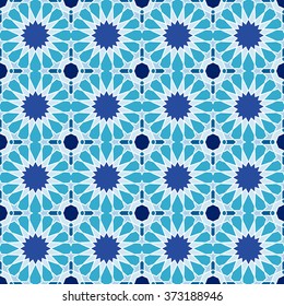 Abstract seamless geometric islamic mosaic for your design