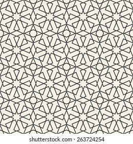 Abstract seamless geometric islamic wallpaper pattern for your design