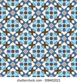 Abstraktes, nahtloses geometrisches islamisches Bildschirmhintergrund. Vektorillustration Arabisches Muster. 
