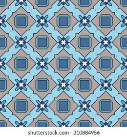 Abstract Seamless Geometric Islamic Wallpaper. Vector Arabic Colorful Pattern. 