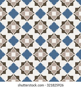 Abstract Seamless Geometric Islamic Wallpaper. Vector Arabic Colorful Pattern. 