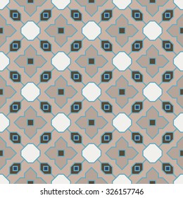 Abstract Seamless Geometric Islamic Wallpaper. Vector Arabic Colorful Pattern. 