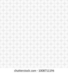 Abstract seamless geometric japanese pattern. Regular tiled ornament of rounder squares. White and gray geometric texture. Stylish texture. Vector background.