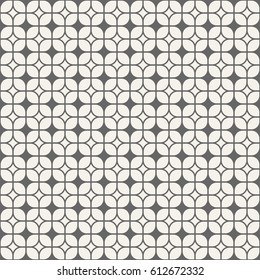 Abstract seamless geometric japanese pattern. Regular tiled ornament of rounder squares. Stylish texture. Vector background.