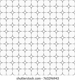 Abstract seamless geometric lattice pattern. Modern stylish texture. Repeating geometric tiles with smooth squares. Dotted lines. Linear style. Vector background.