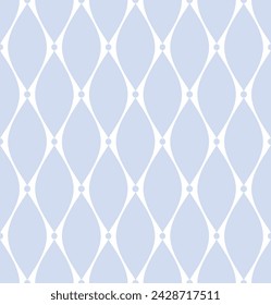 Abstract Seamless Geometric Light Blue Pattern. Vector Art.
