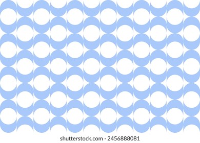 Abstract Seamless Geometric Light Blue and White Pattern. Vector Art.