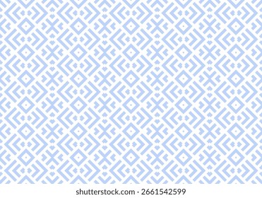 Abstractas patrón geométrico azul claro. Arte vectorial.
