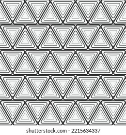 Abstract seamless geometric minimalistic patterns. Linear, shape, triangle pattern background design. Vector illustration.