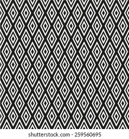 Abstract seamless geometric monochrome diagonal pattern. Vector texture background.