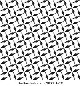 Abstract seamless geometric monochrome diagonal pattern. Vector texture background.
