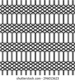 Abstract seamless geometric monochrome diagonal pattern. Vector texture background.