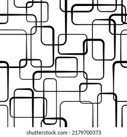 Abstract seamless geometric monochrome pattern. Vector floor texture background.