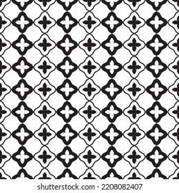 Abstract seamless geometric monochrome pattern. Vector floor texture background.