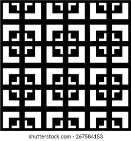 Abstract seamless geometric monochrome pattern. Vector floor texture background.